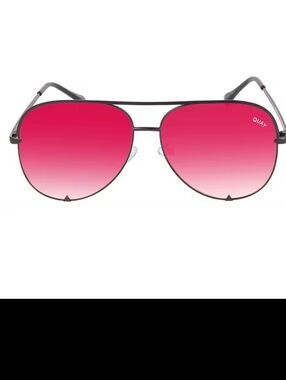 QUAY High Key 126 Sunglasses with Red  Lenses